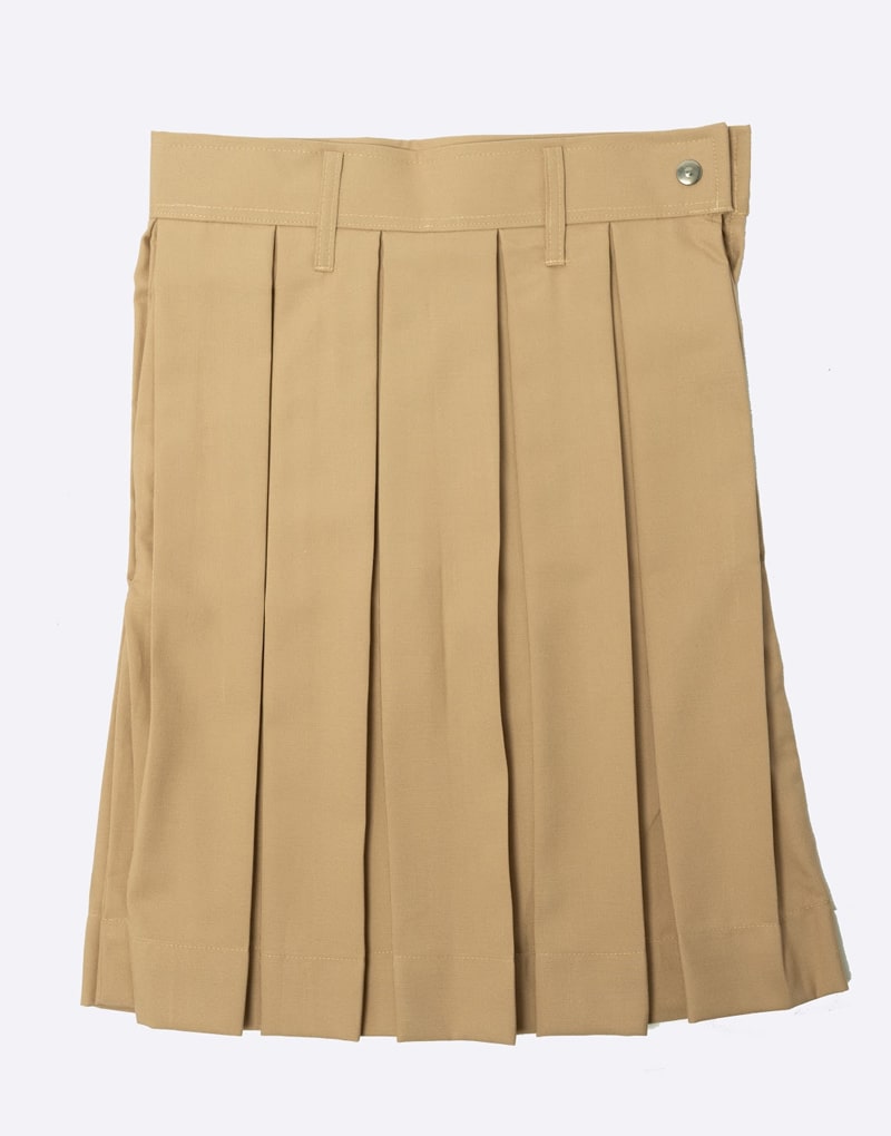 Khaki skirt outlet for school