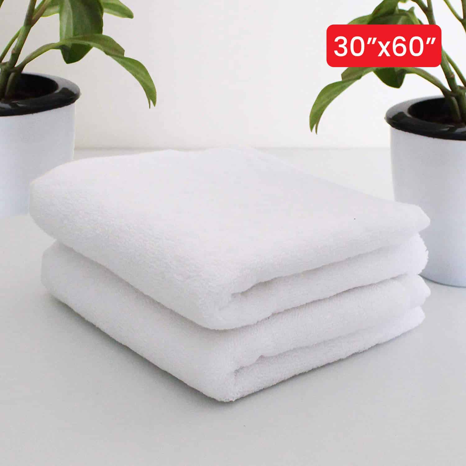 White bath online towels