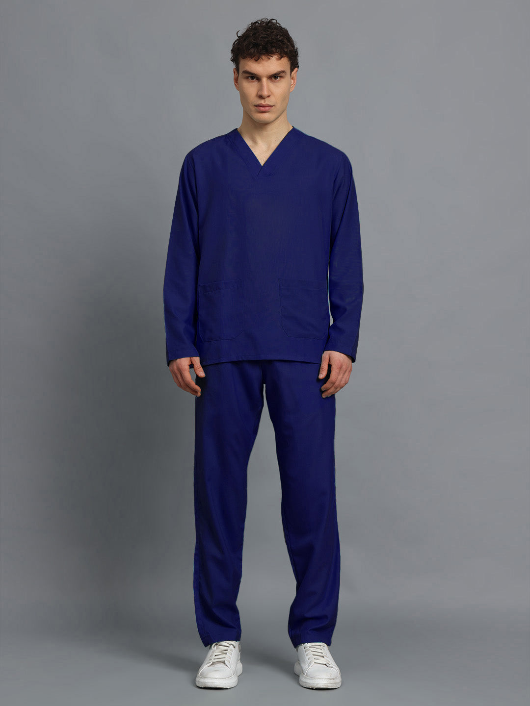 Navy Blue Originals Full Sleeve Medical Scrubs - Male