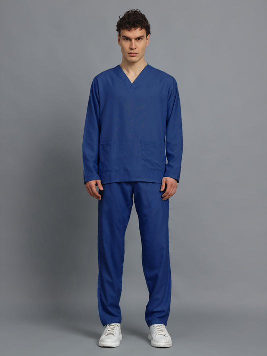 Royal Blue Originals Full Sleeve Medical Scrubs - Male