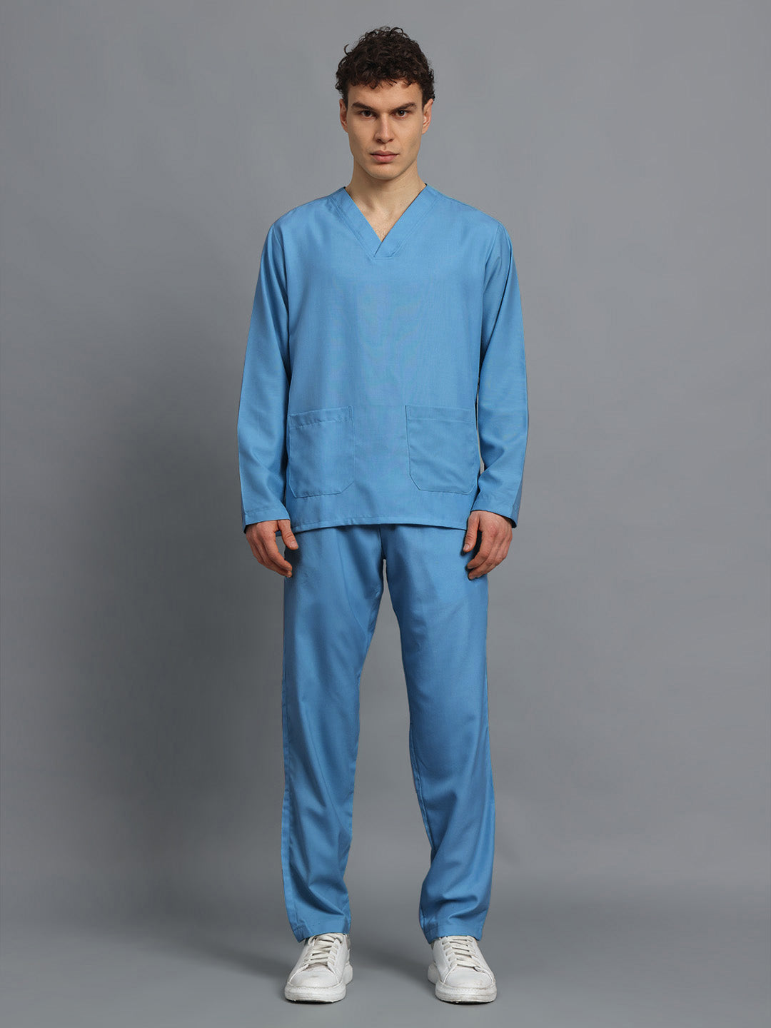 Sky Blue Originals Full Sleeve Medical Scrubs - Male