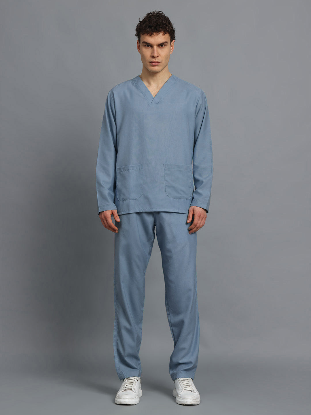 Teal All-Day Full Sleeve Medical Scrubs - Male