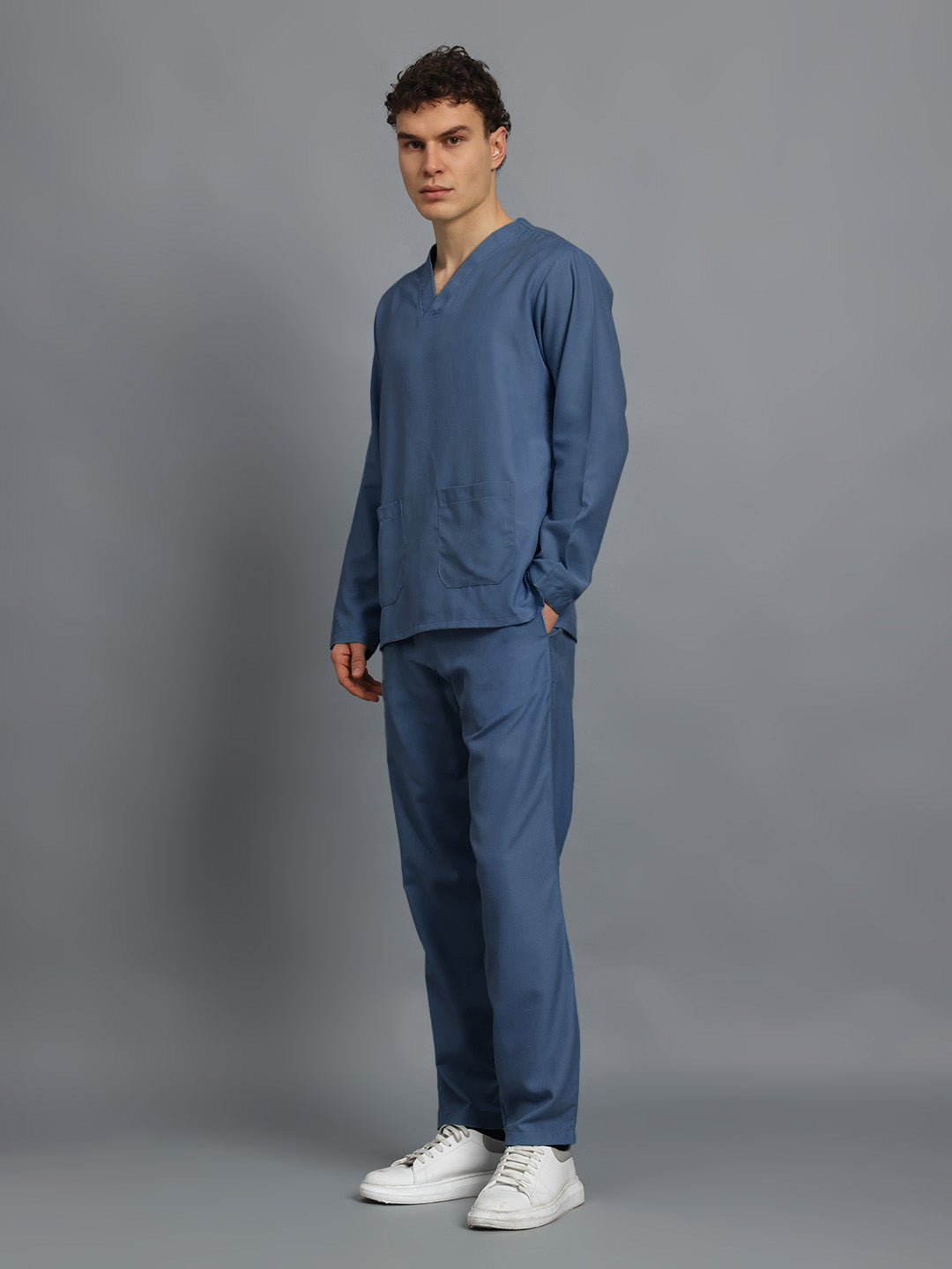 Dark Teal Originals Full Sleeve Medical Scrubs - Male