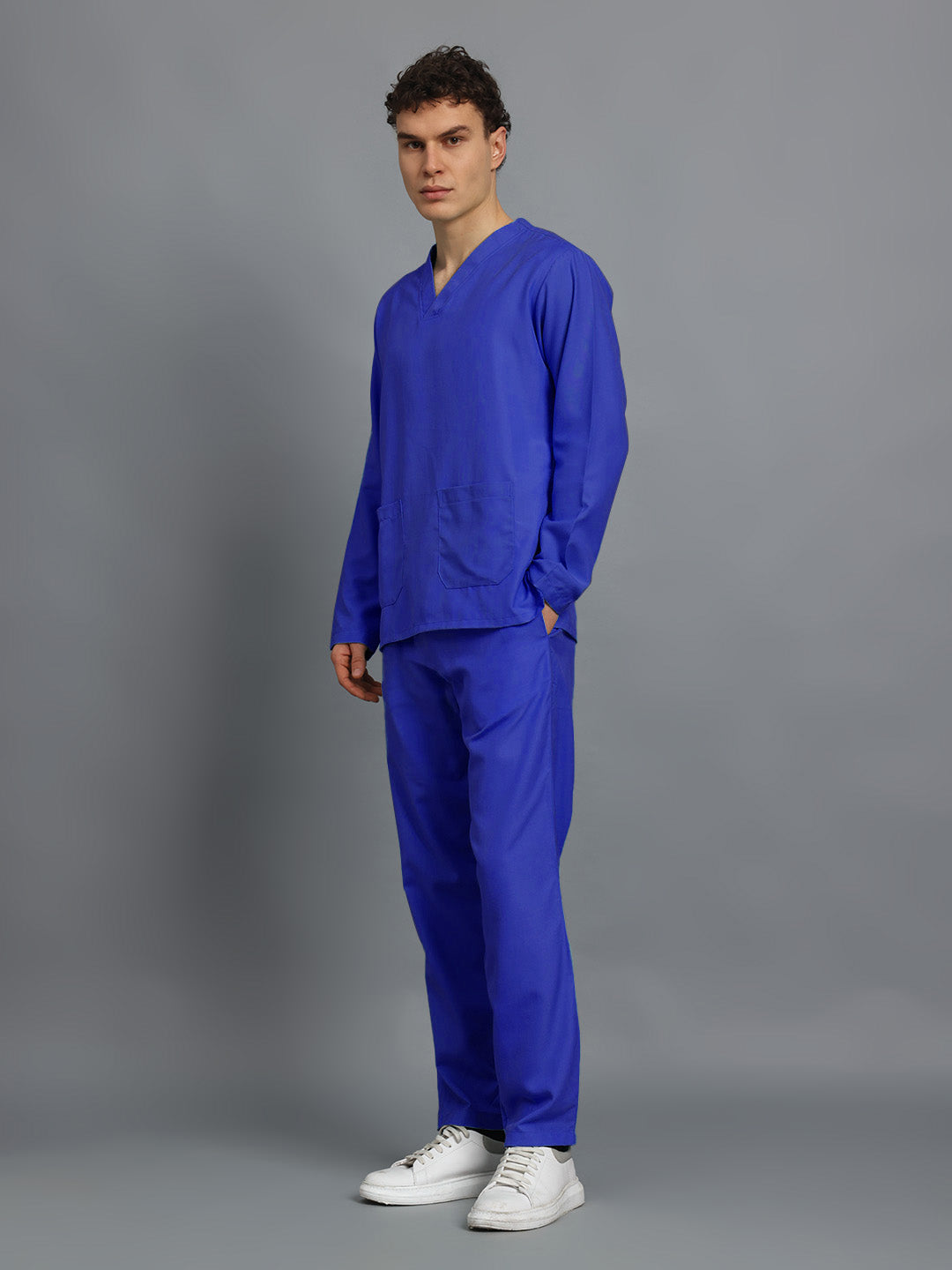 Royal Blue Originals Full Sleeve Medical Scrubs - Male