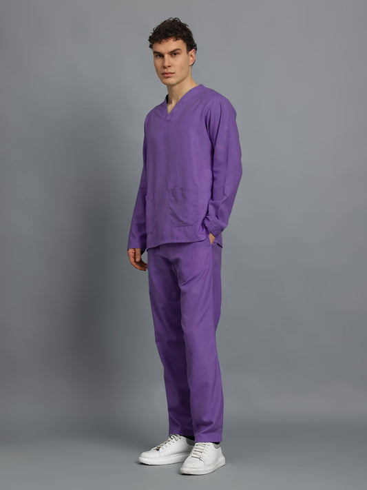 Violet Originals Full Sleeve Medical Scrubs - Male