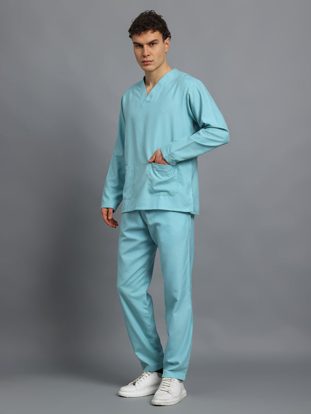 Sea Green Originals Full Sleeve Medical Scrubs - Male