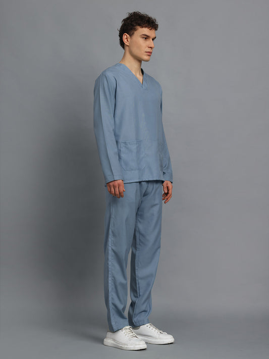 Teal All-Day Full Sleeve Medical Scrubs - Male