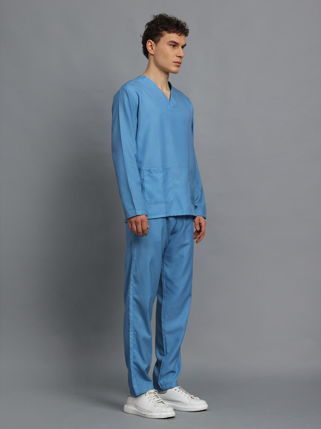 Sky Blue Originals Full Sleeve Medical Scrubs - Male