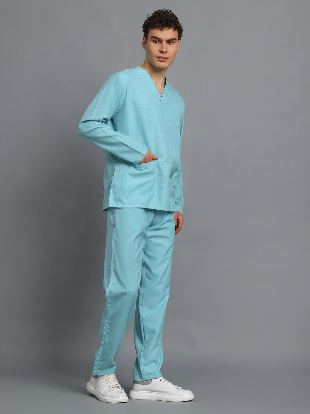 Sea Green Originals Full Sleeve Medical Scrubs - Male