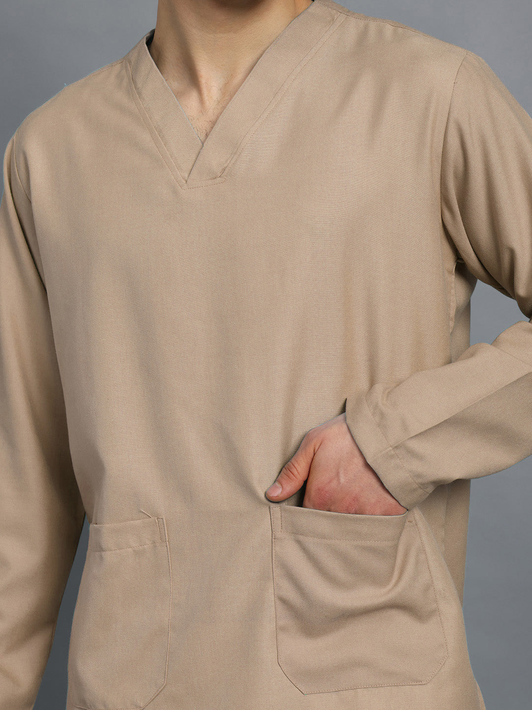 Natural Matte Originals Full Sleeve Medical Scrubs - Male