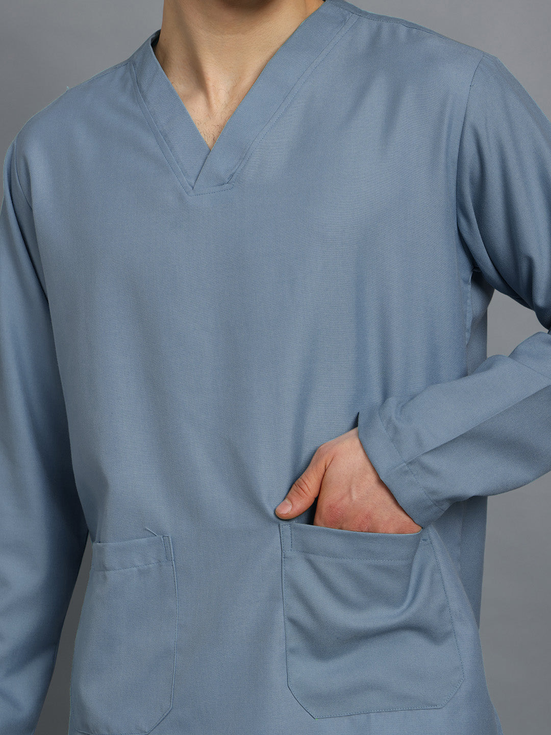 Teal All-Day Full Sleeve Medical Scrubs - Male