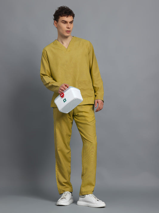 Yellow Originals Full Sleeve Medical Scrubs - Male