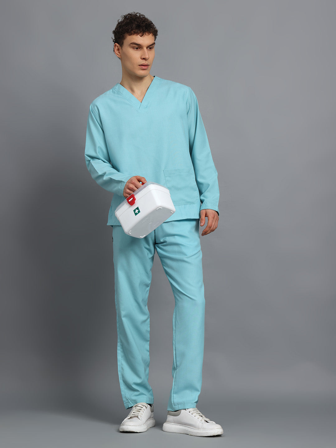 Sea Green Originals Full Sleeve Medical Scrubs - Male