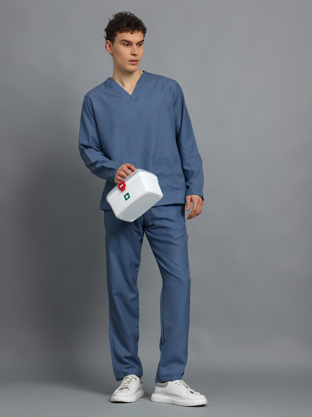 Dark Teal Originals Full Sleeve Medical Scrubs - Male