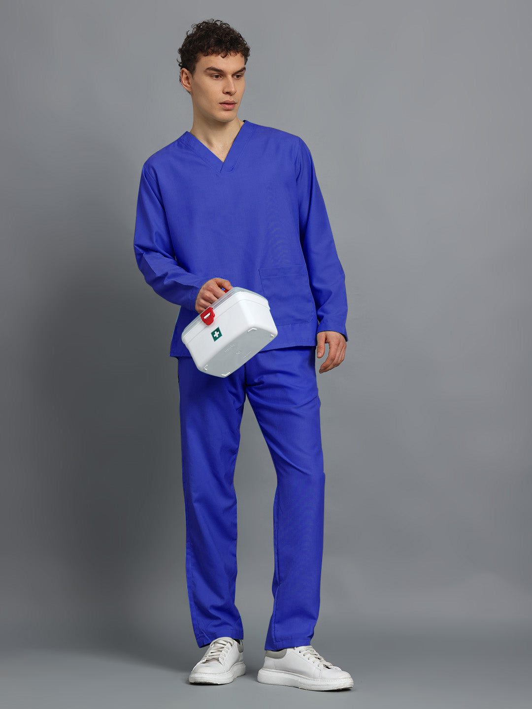 Royal Blue Originals Full Sleeve Medical Scrubs - Male