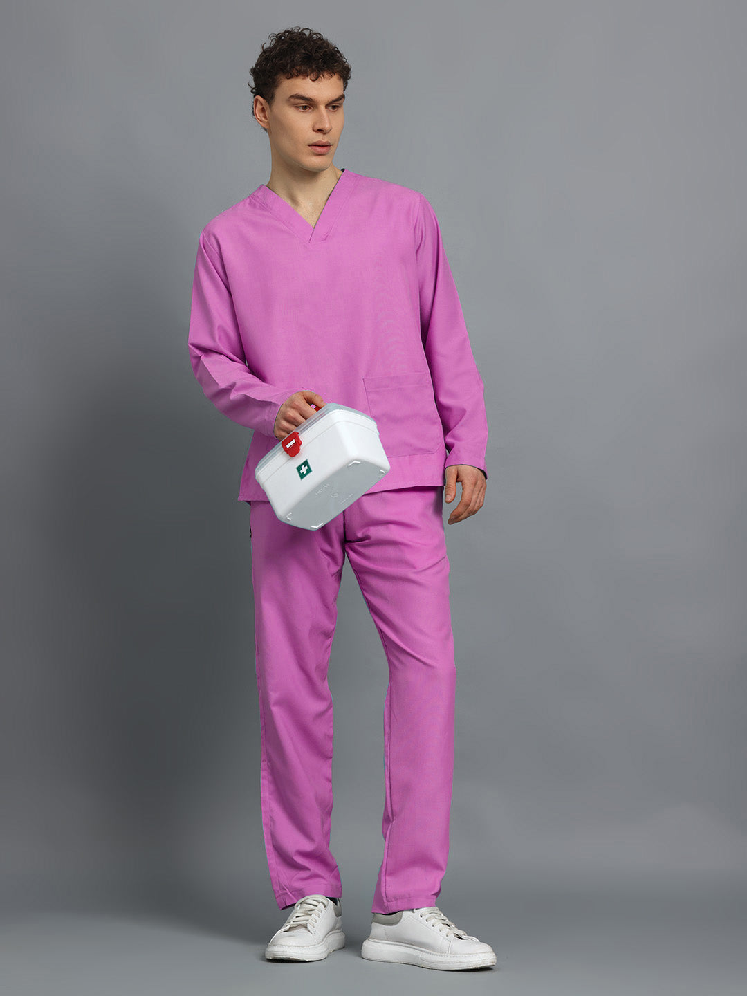 Pink Originals Full Sleeve Medical Scrubs - Male