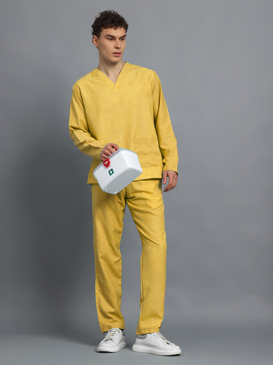 Yellow Originals Full Sleeve Medical Scrubs - Male