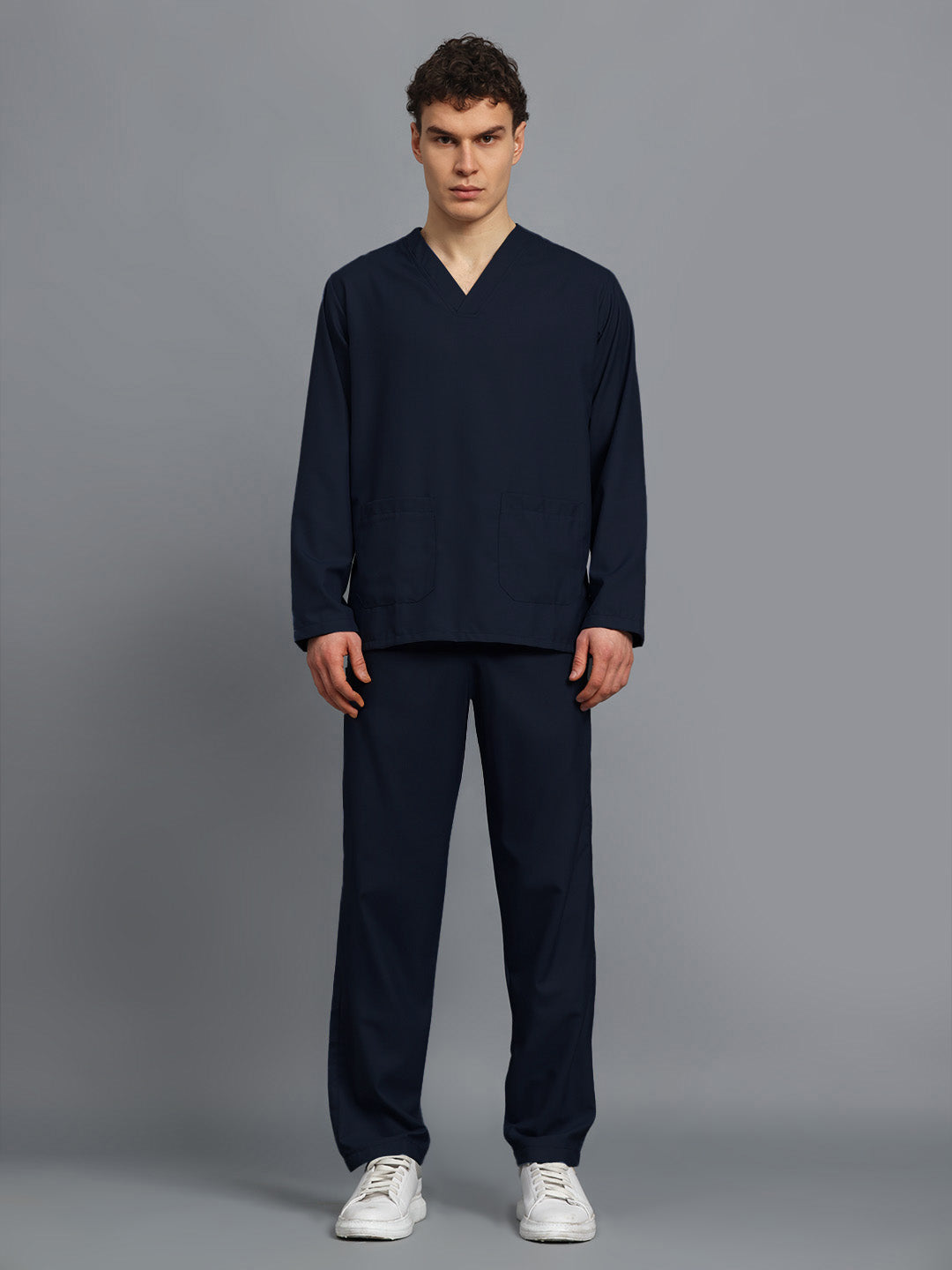 Blue Black Originals Full Sleeve Medical Scrubs - Male