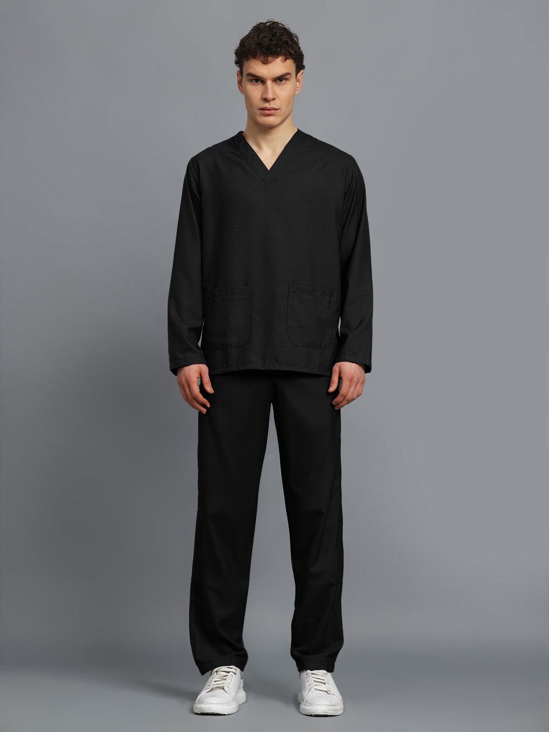 Black Originals Full Sleeve Medical Scrubs - Male