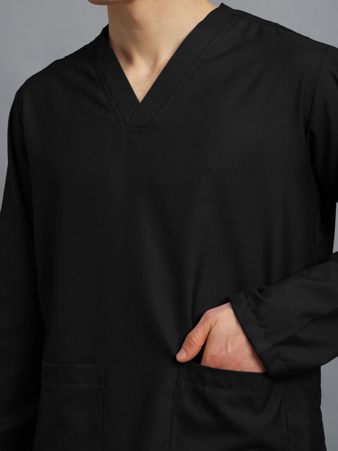 Black Originals Full Sleeve Medical Scrubs - Male