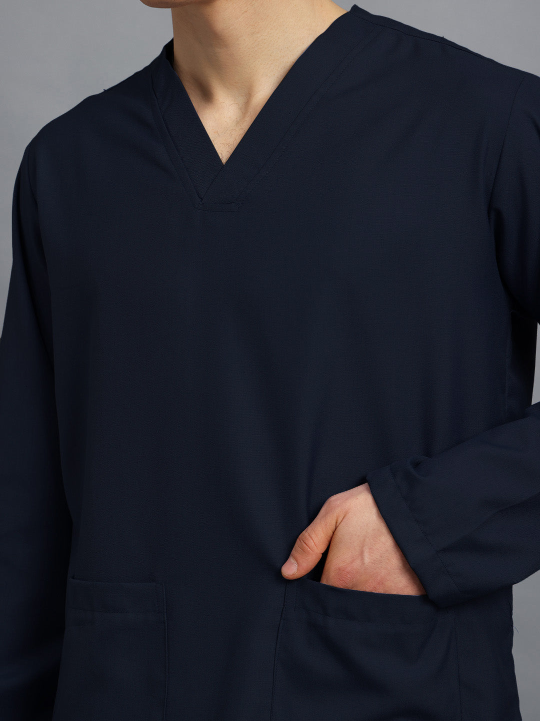 Blue Black Originals Full Sleeve Medical Scrubs - Male