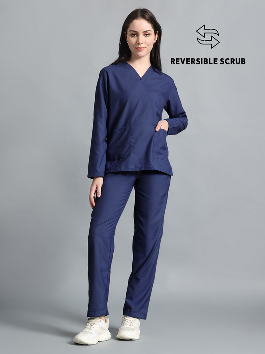 Reversible Full Sleeve Medical Scrubs - Female