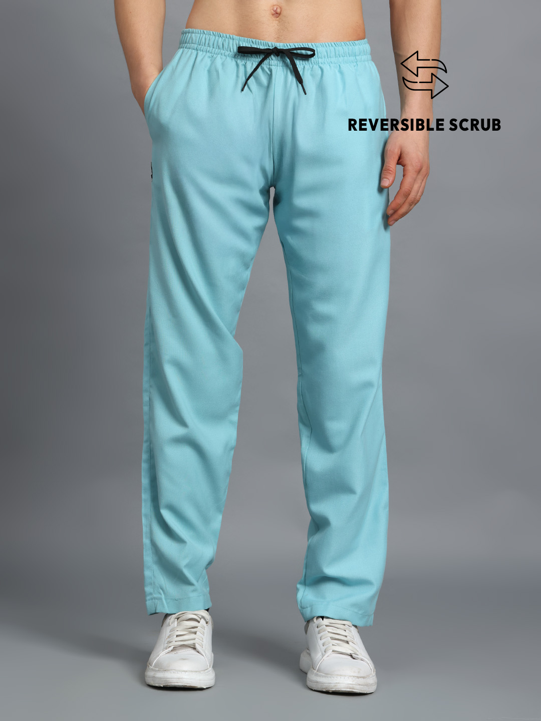 Sea Green Reversible Full Sleeve Medical Scrubs - Male