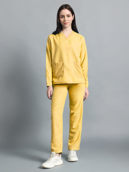 Yellow Originals Full Sleeve Medical Scrubs - Female