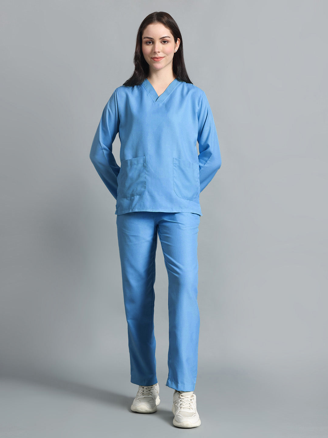 Sky Blue Originals Full Sleeve Medical Scrubs - Female