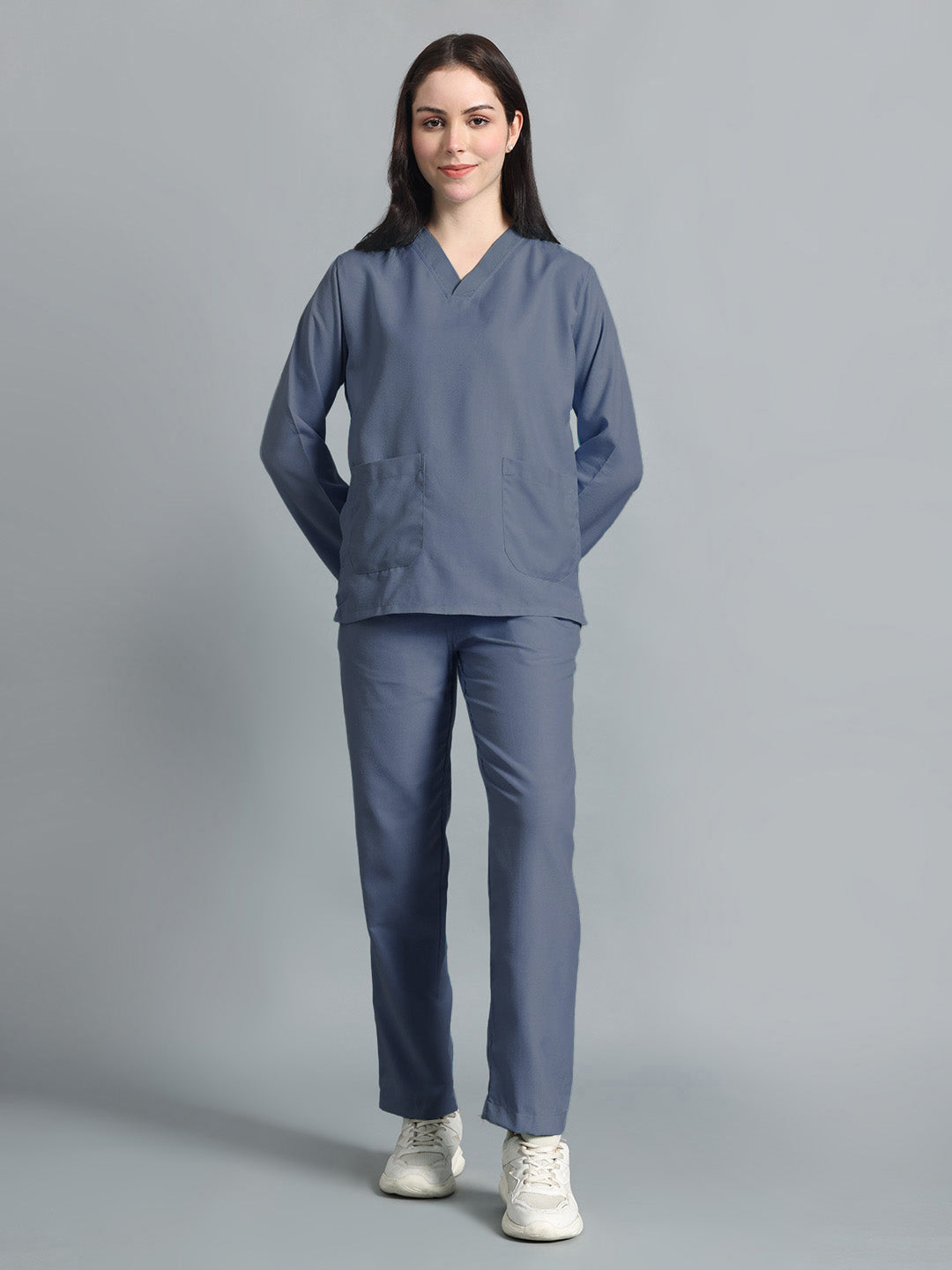 Dark Grey Originals Full Sleeve Medical Scrubs - Female