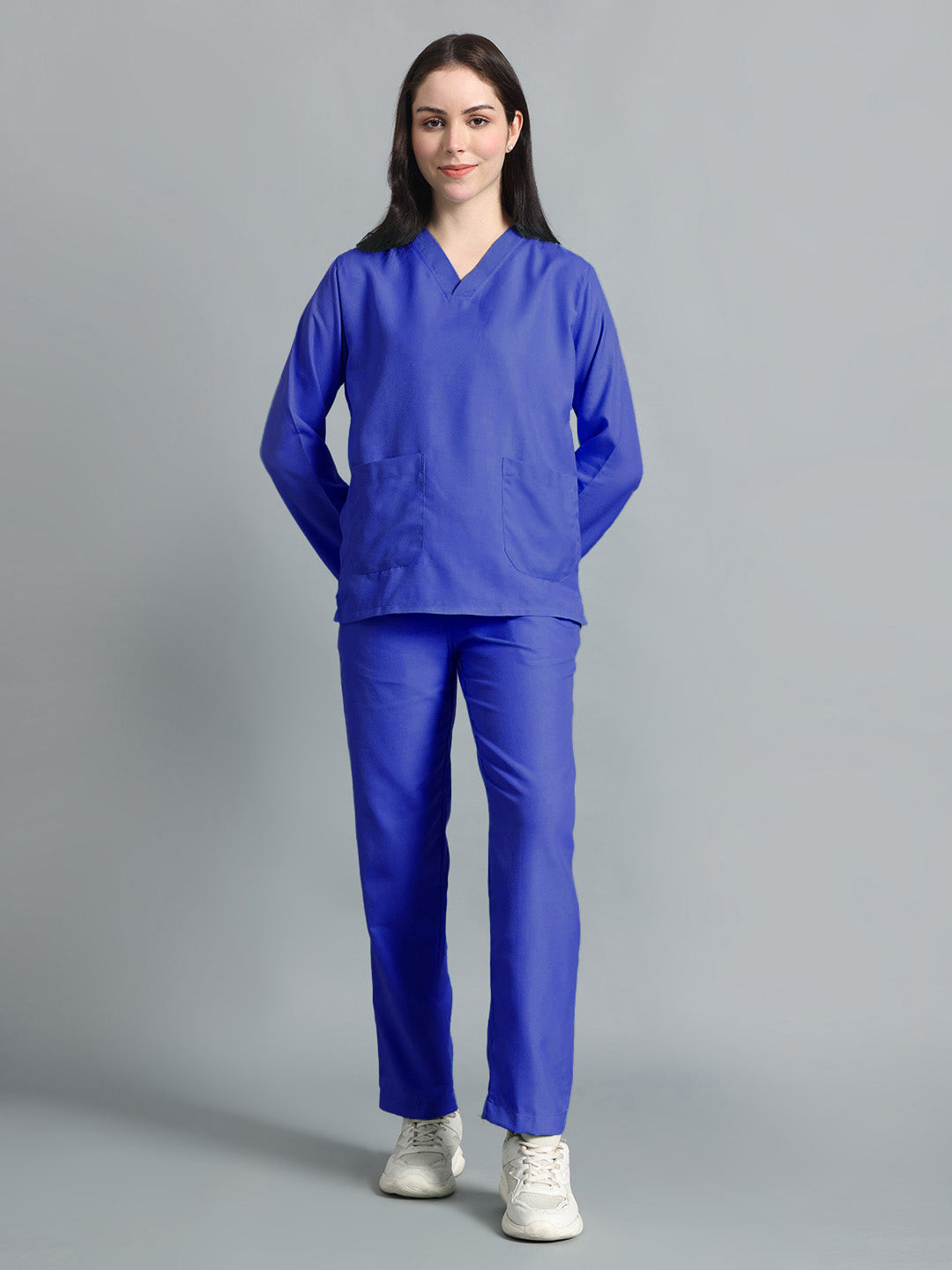 Royal Blue Originals Full Sleeve Medical Scrubs - Female