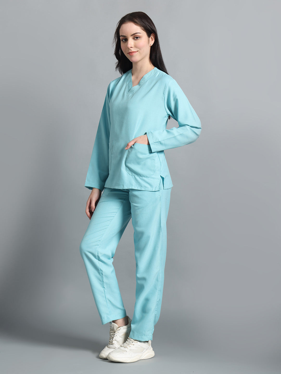 Sea Green Originals Full Sleeve Medical Scrubs - Female