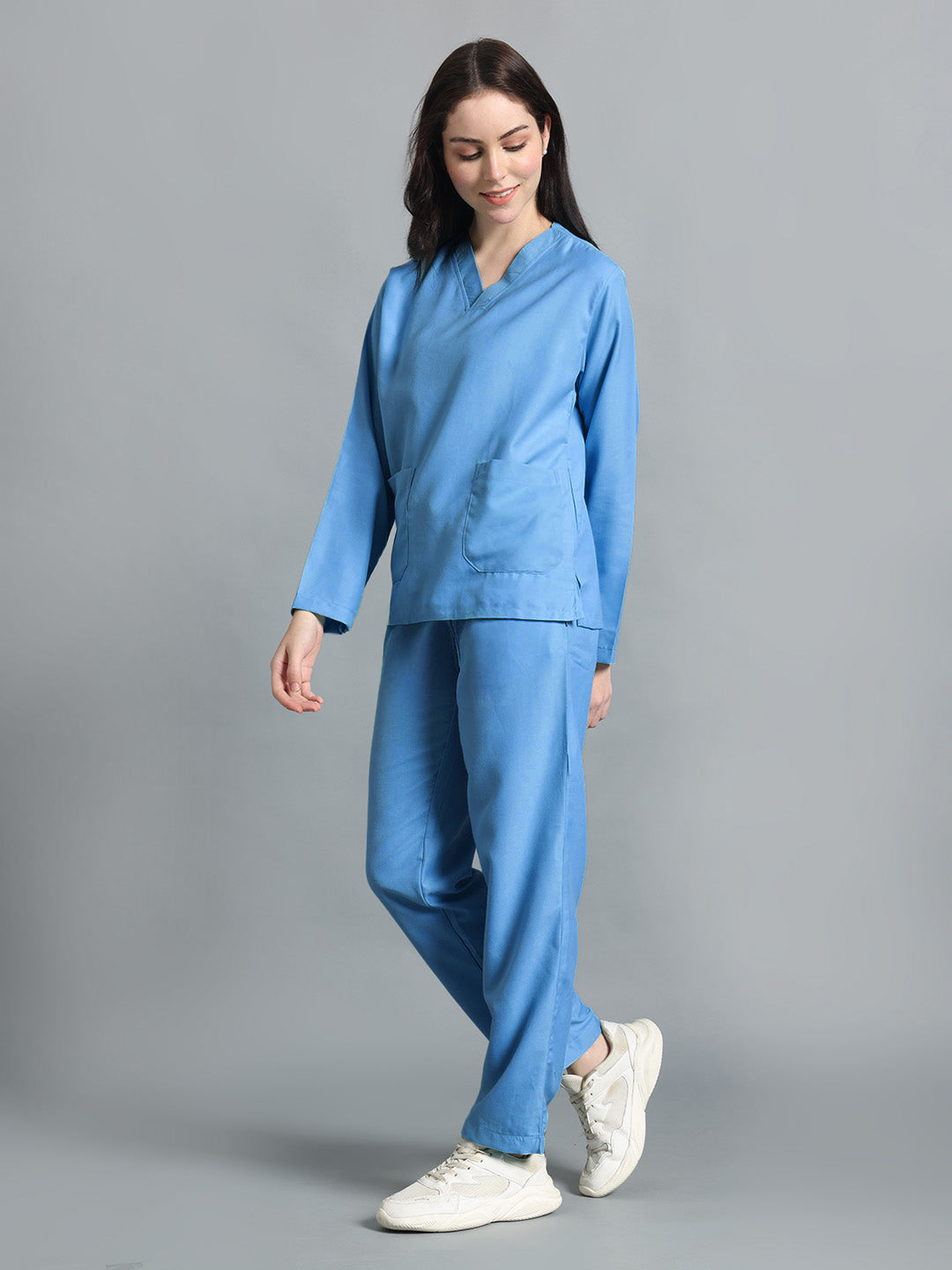 Sky Blue Originals Full Sleeve Medical Scrubs - Female