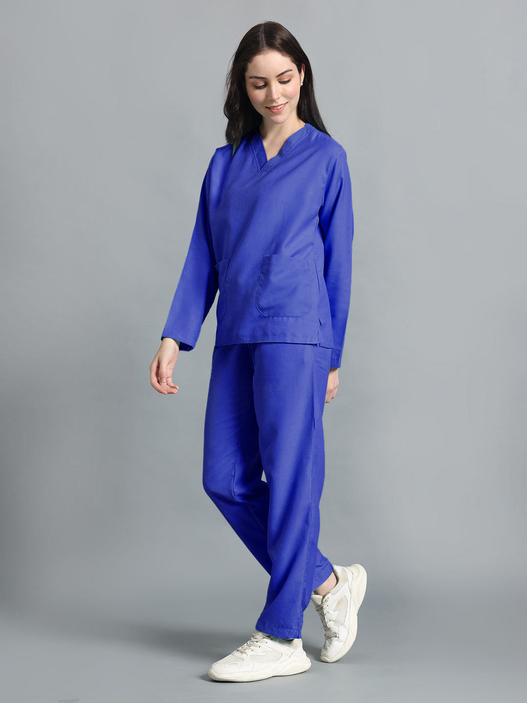 Royal Blue Originals Full Sleeve Medical Scrubs - Female