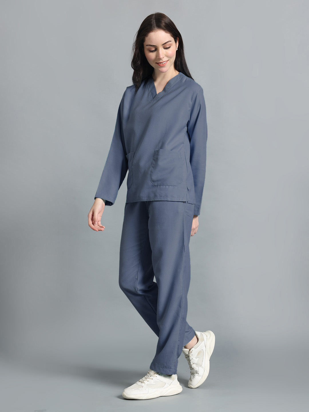 Dark Grey Originals Full Sleeve Medical Scrubs - Female