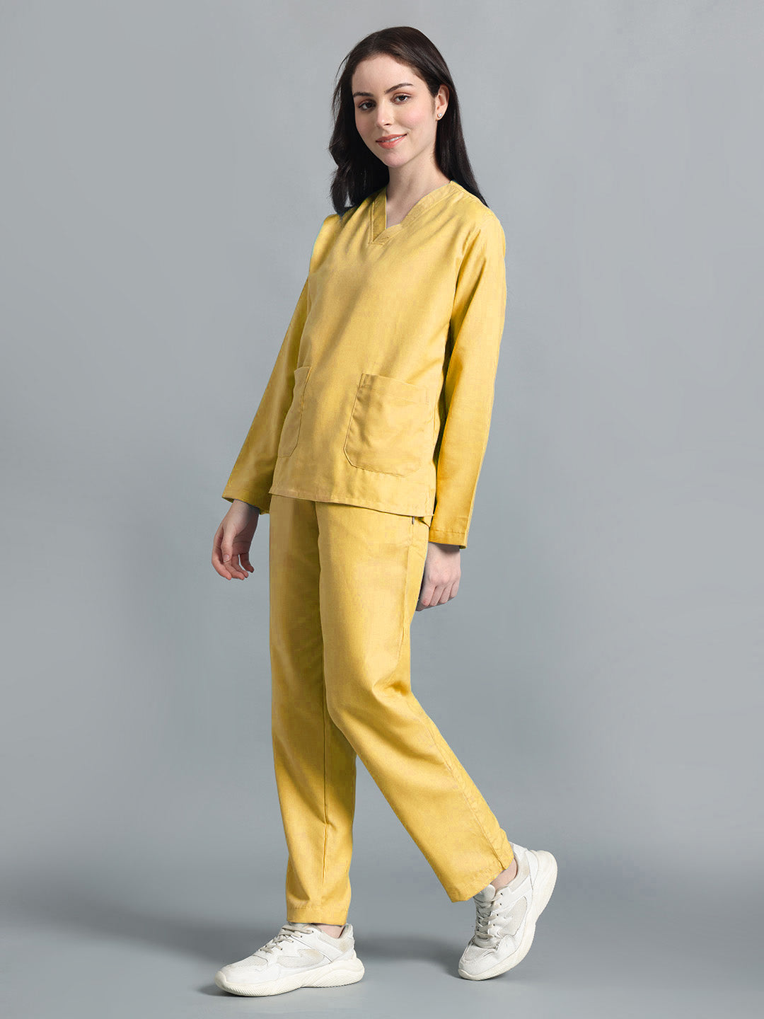 Yellow Originals Full Sleeve Medical Scrubs - Female