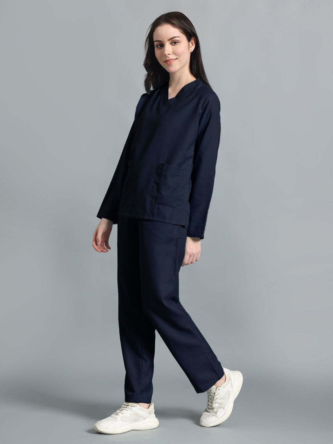 Blue Black Originals Full Sleeve Medical Scrubs - Female