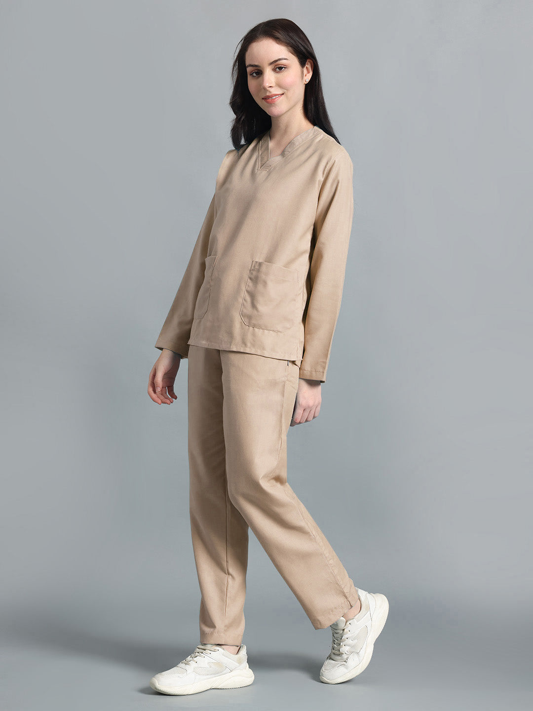 Natural Matte Originals Full Sleeve Medical Scrubs - Female