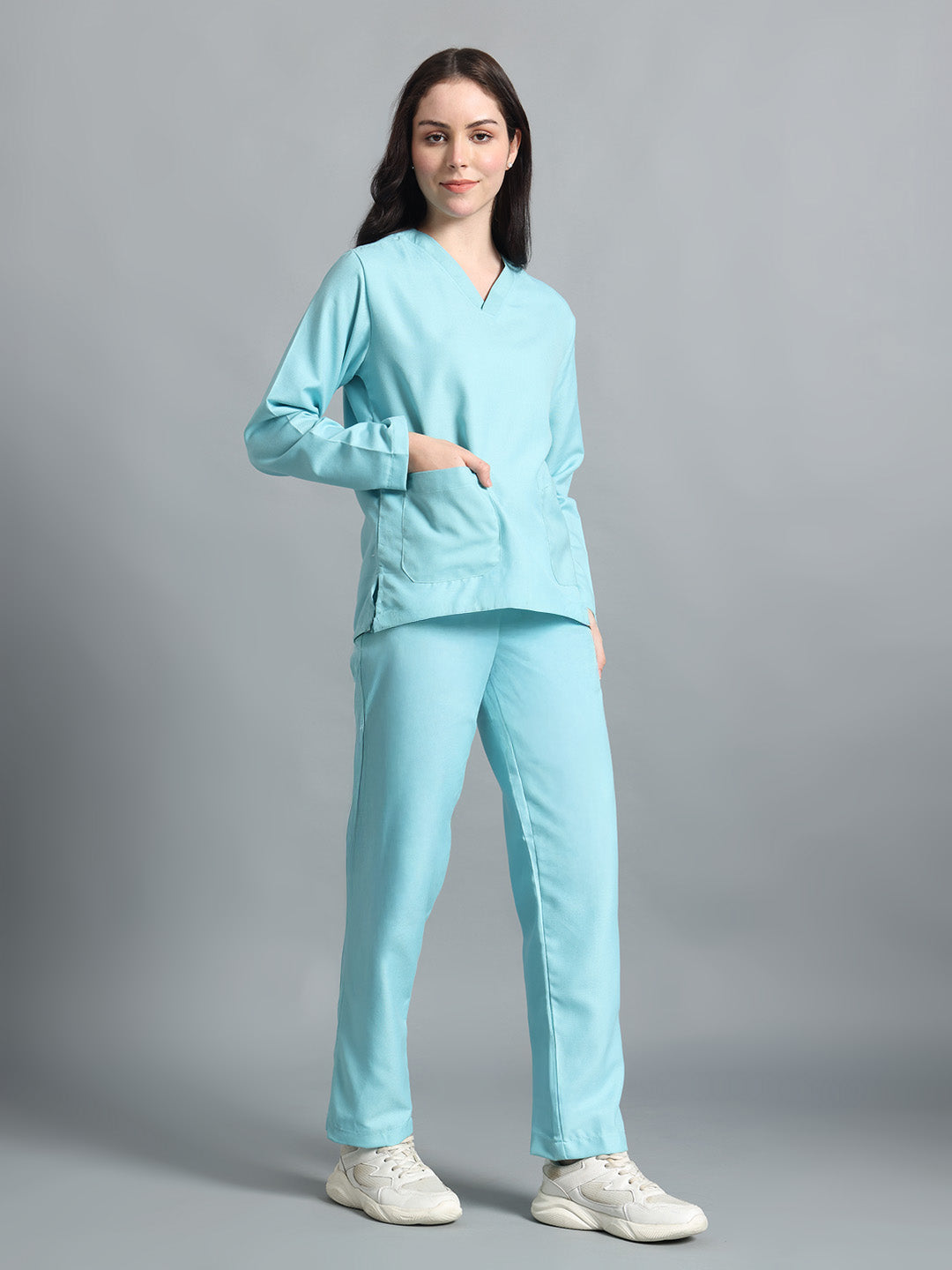 Sea Green Originals Full Sleeve Medical Scrubs - Female