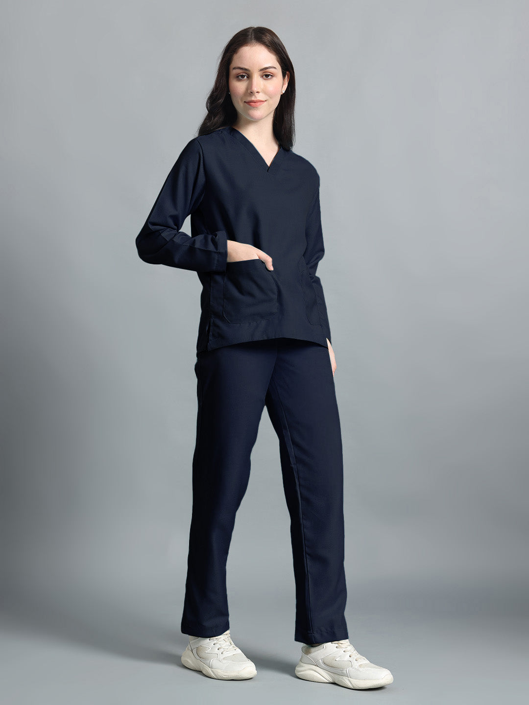 Blue Black Originals Full Sleeve Medical Scrubs - Female