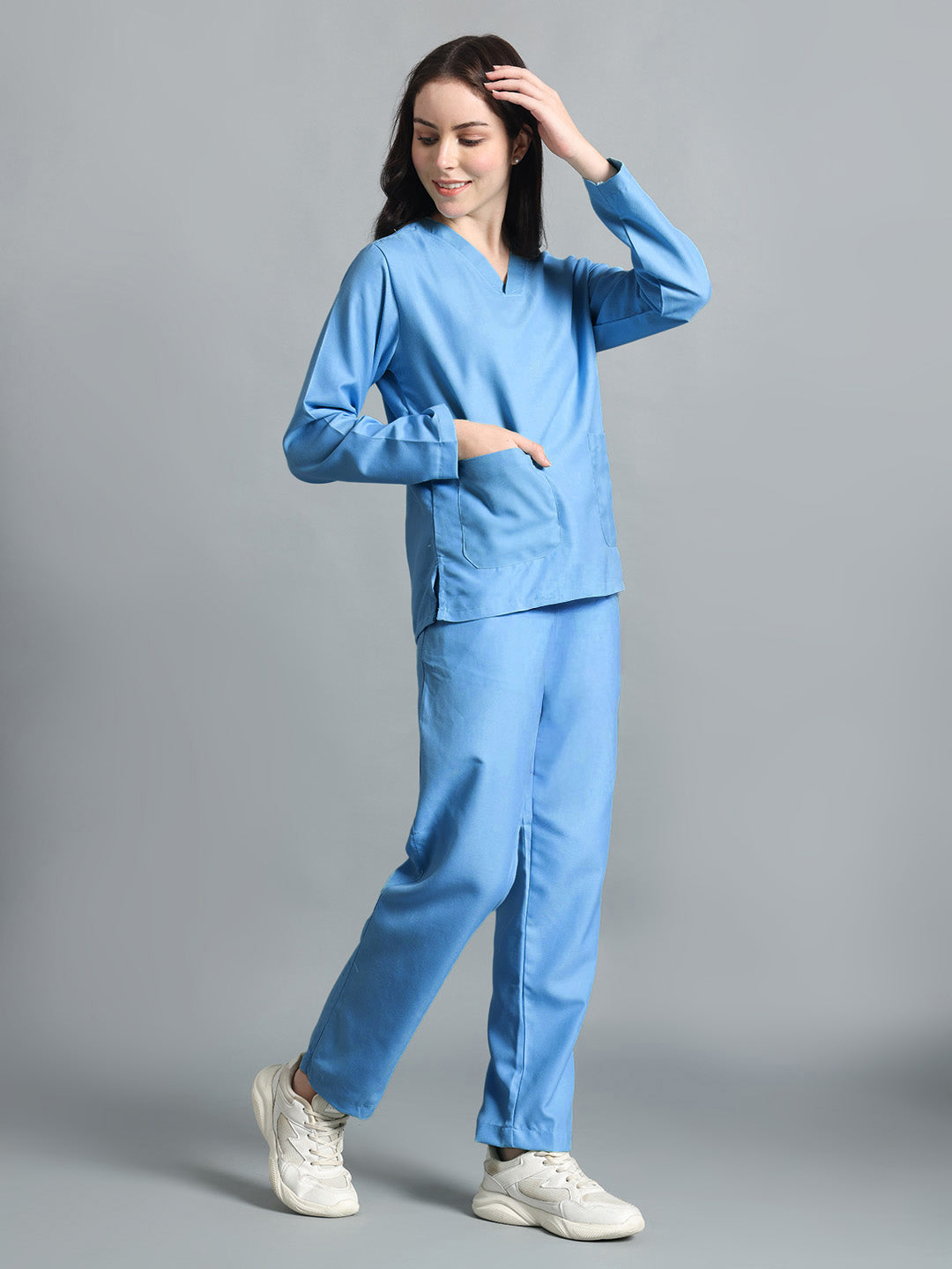 Sky Blue Originals Full Sleeve Medical Scrubs - Female