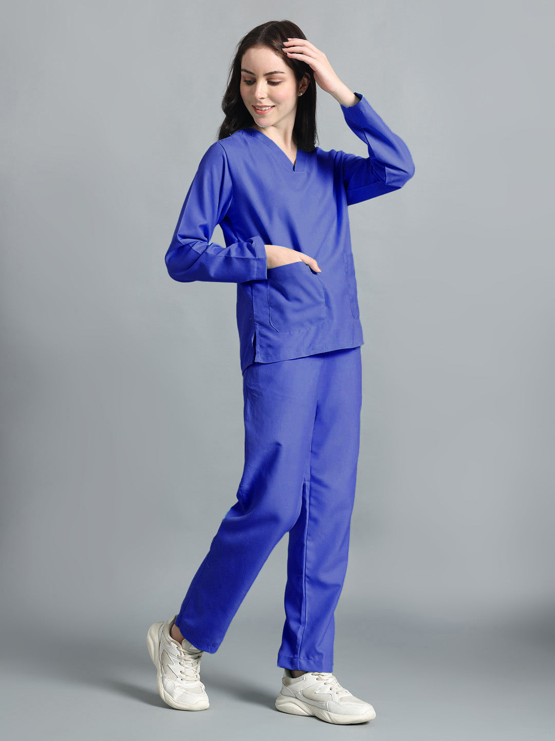 Royal Blue Originals Full Sleeve Medical Scrubs - Female