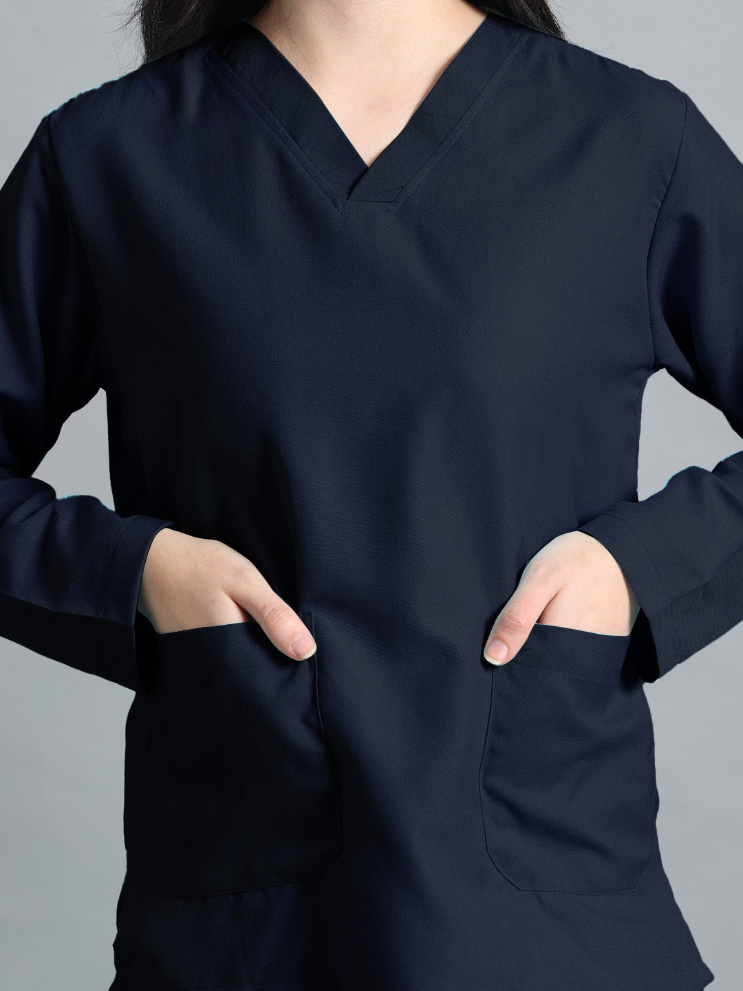 Blue Black Originals Full Sleeve Medical Scrubs - Female