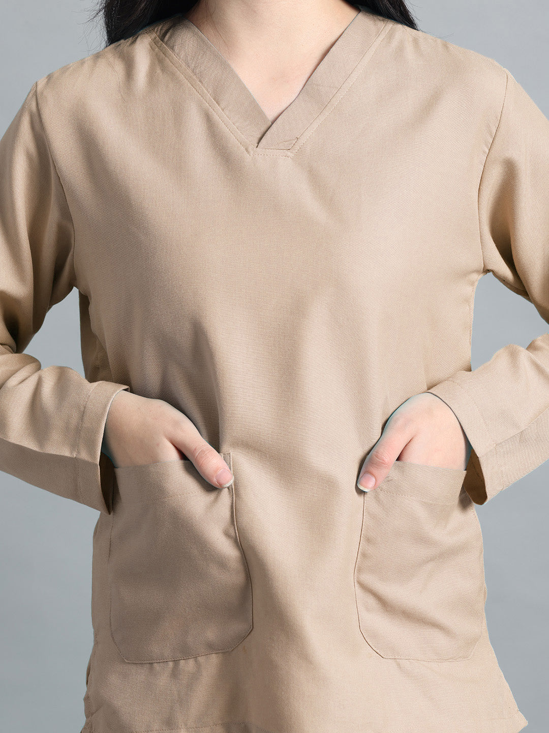 Natural Matte Originals Full Sleeve Medical Scrubs - Female