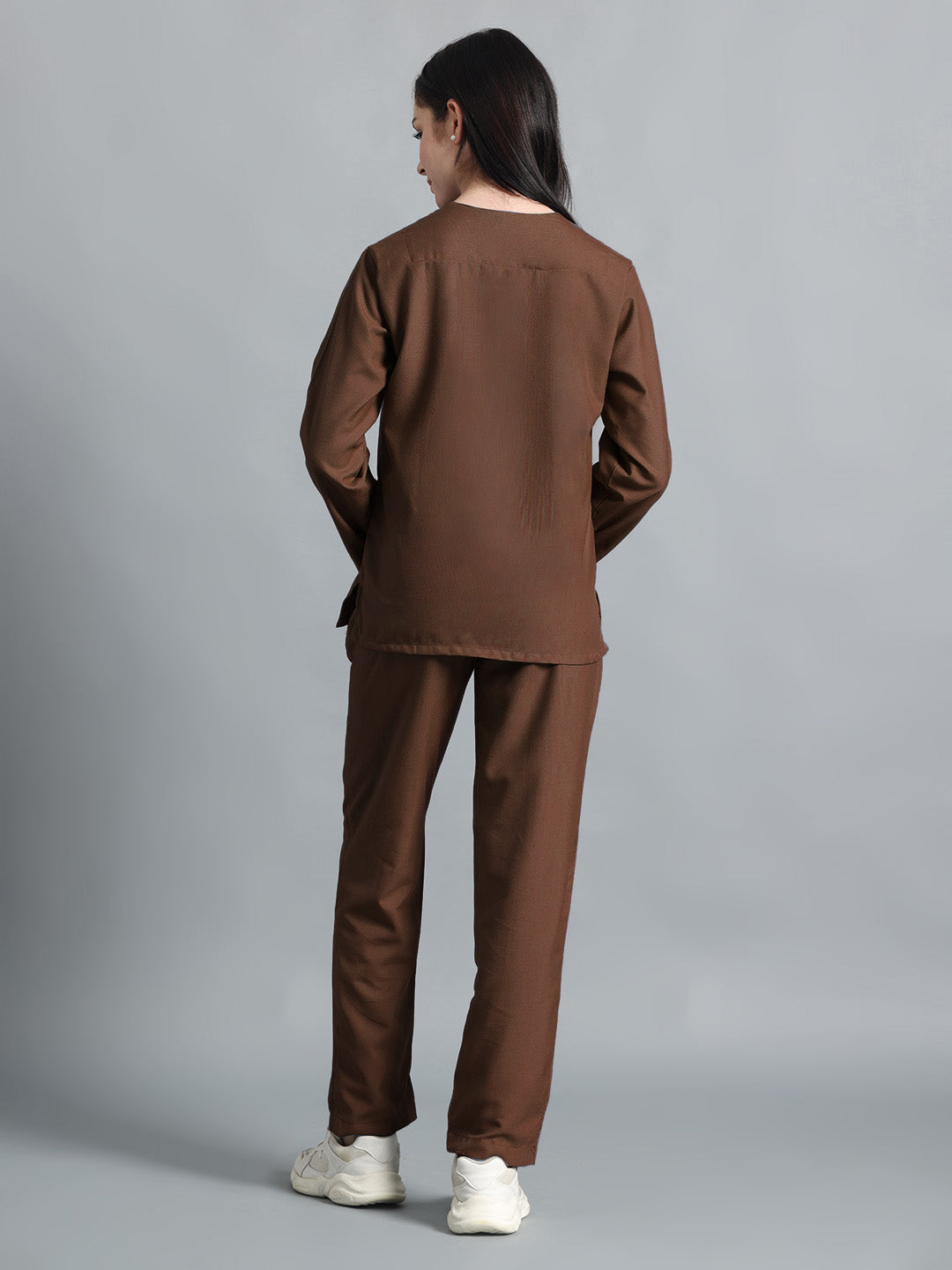 Brown Originals Full Sleeve Medical Scrubs - Female