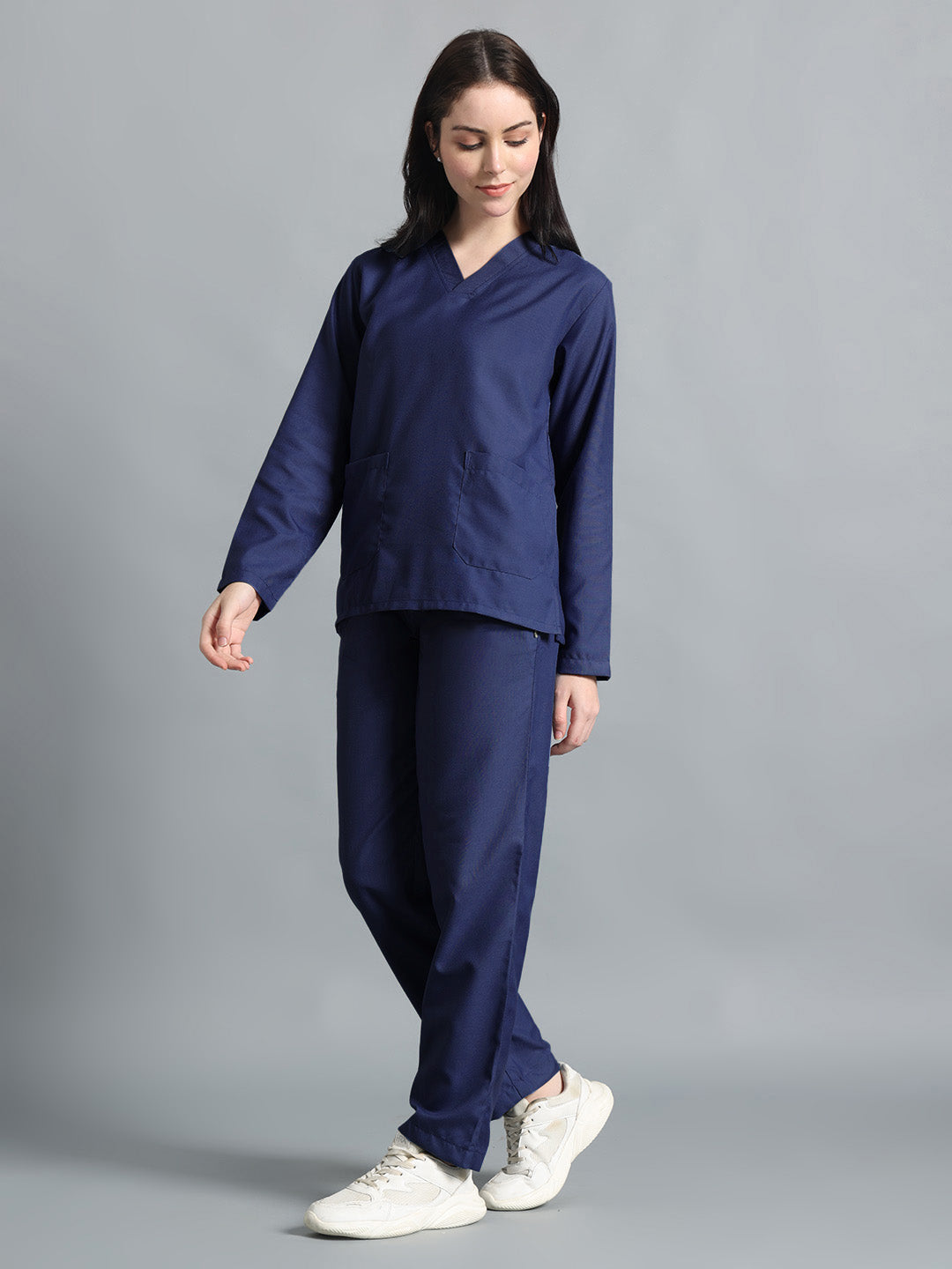 Navy Blue Originals Full Sleeve Medical Scrubs - Female