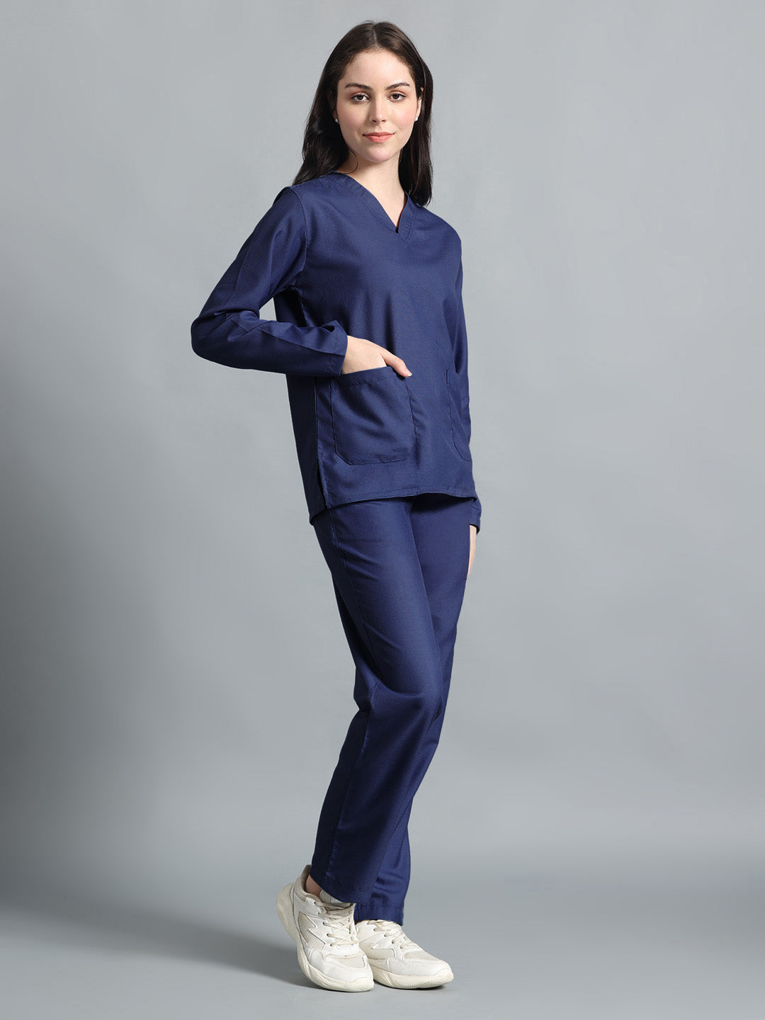 Navy Blue Originals Full Sleeve Medical Scrubs - Female