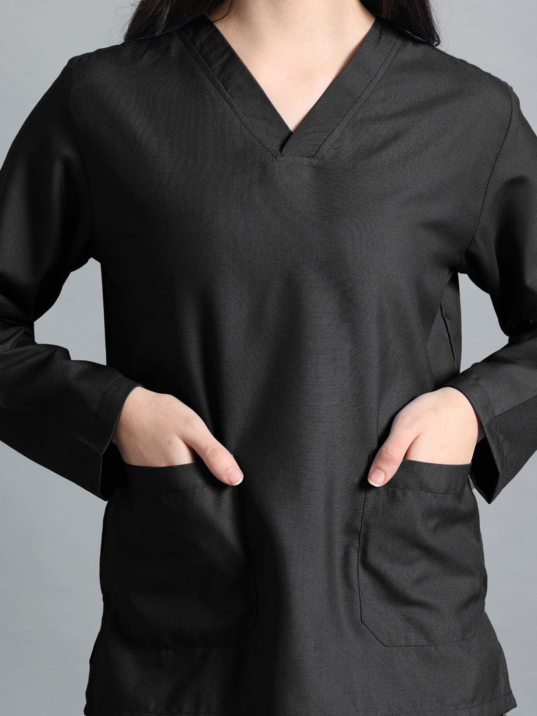 Black Originals Full Sleeve Medical Scrubs - Female