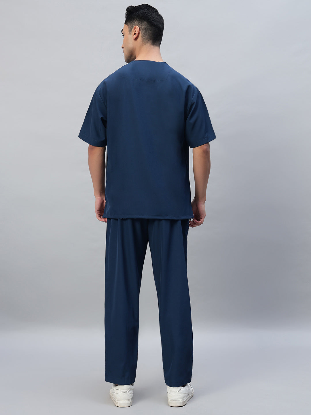 Athleisure Stretch Half Sleeve Medical Scrubs - Male