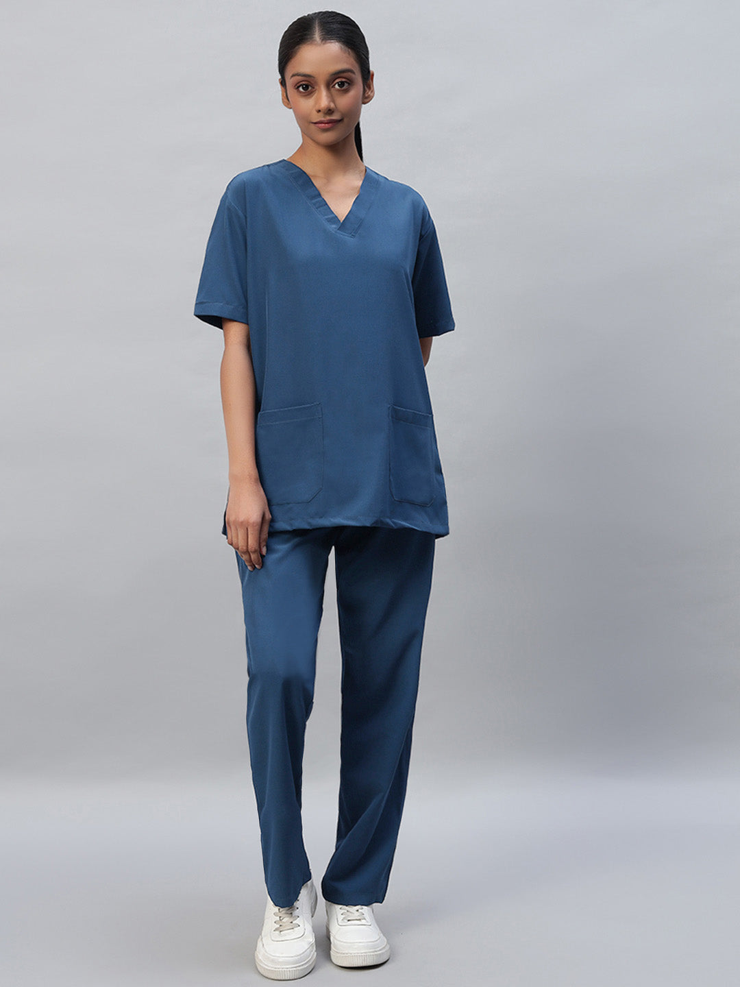 Bahama Blue Athleisure Stretch Half Sleeve Medical Scrubs – Female